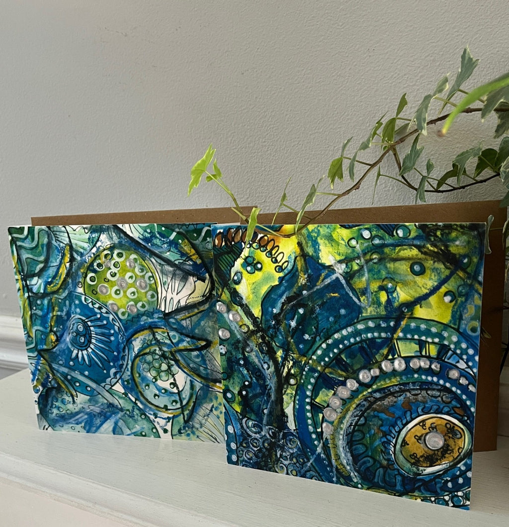 Hand Finished Greeting Cards - Pack of 5