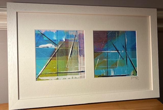 Crossing Currents 1 & 2 — Framed Print Pair