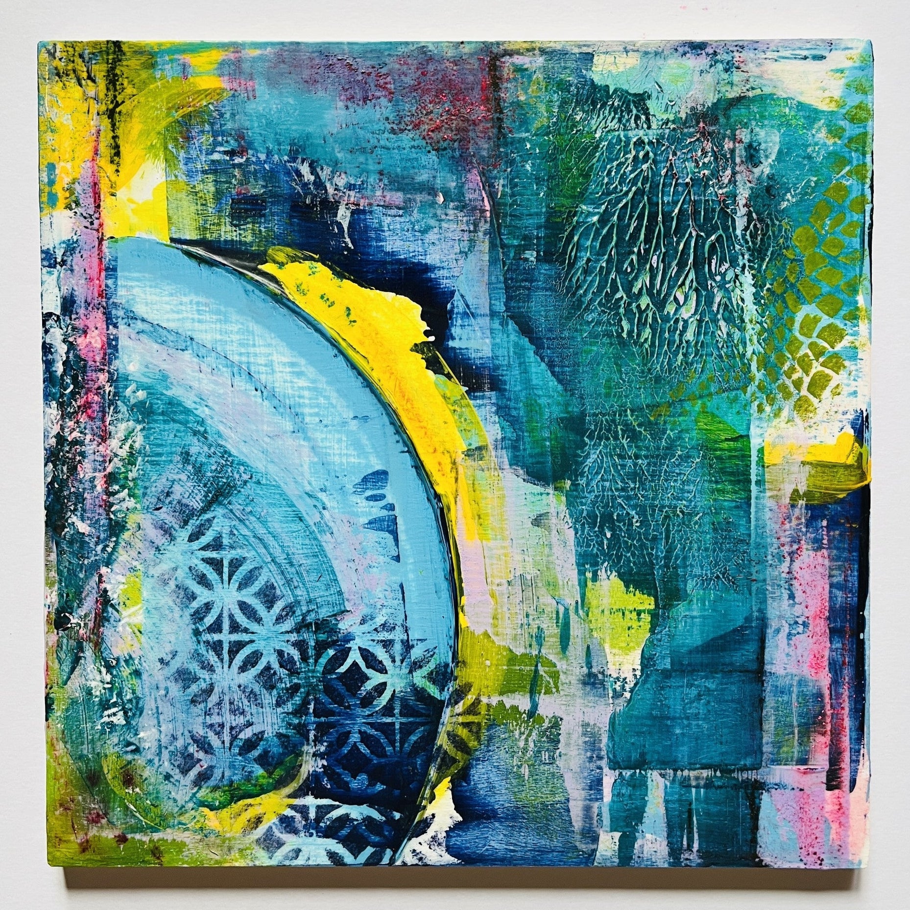 Unruly Hues - stencil detail