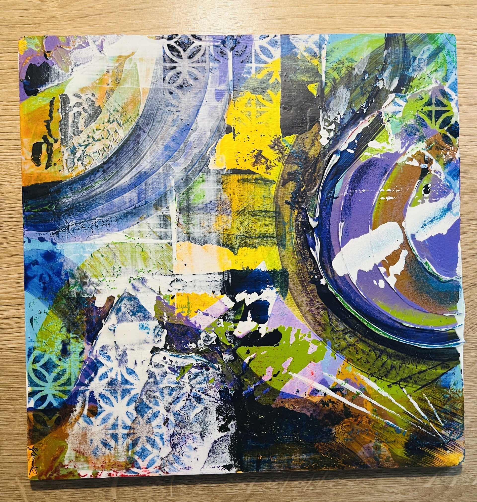 Riot of Colour 1 & 2 — Original Diptych | Mixed Media on Wood Panel