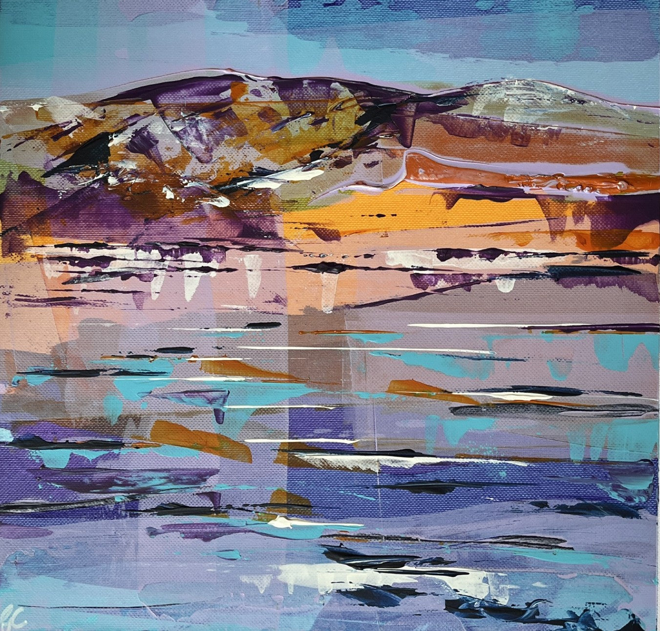 Twilight Divide — Original Acrylic Painting