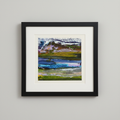 Highland Heather Textured Art Print 25x25cm