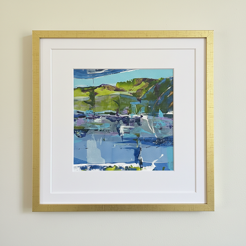Azure Shore — Original Acrylic Painting