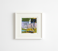 Set Sail - Dynamic Nautical Abstract Art Print (12x12cm)
